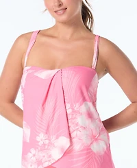 Coco Reef Women's Bandeau Neck Contours Clarity Swim Tankini Top