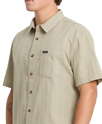 Quiksilver Men's Dobby Stripe Short-Sleeve Shirt
