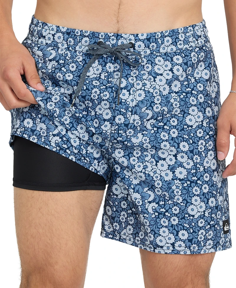 Quiksilver Men's Mix Volley Swim Trunks, 7" Inseam