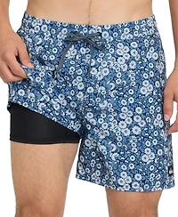 Quiksilver Men's Mix Volley Swim Trunks, 7" Inseam