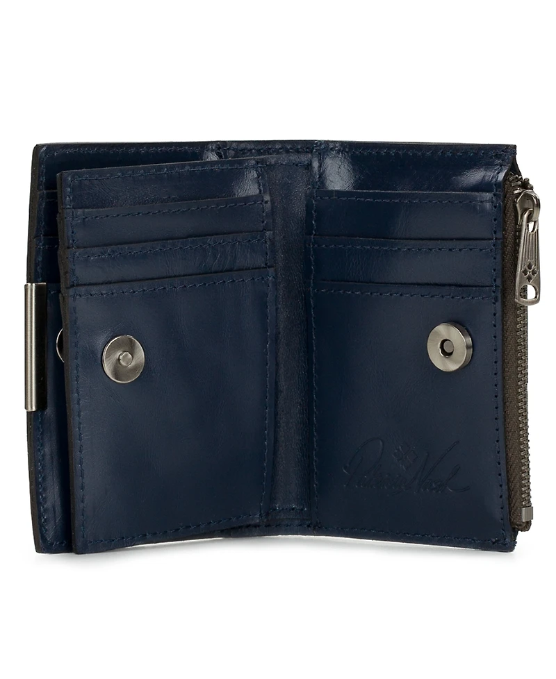 Patricia Nash Busalla Leather Bifold Zipper Wallet