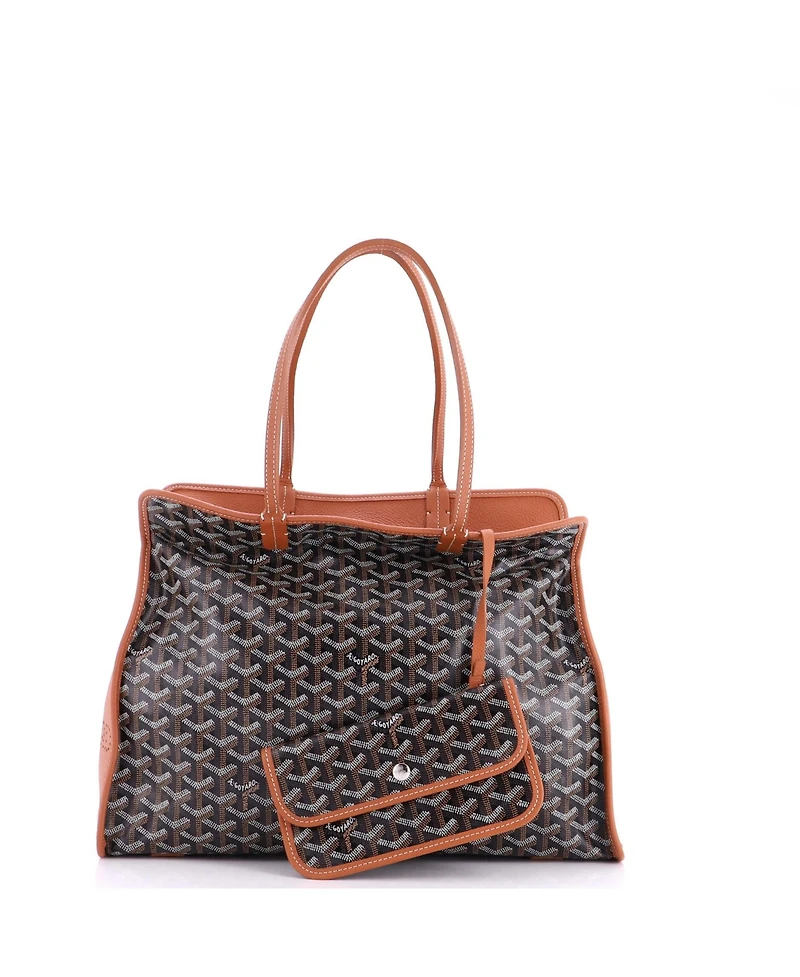 Pre-Owned Goyard Pm Hardy Pet Carrier Coated Canvas