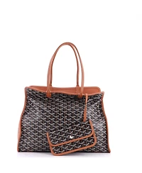 Pre-Owned Goyard Pm Hardy Pet Carrier Coated Canvas