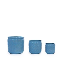 Clihome Set of 3 Handmade Ceramic Flower Pot