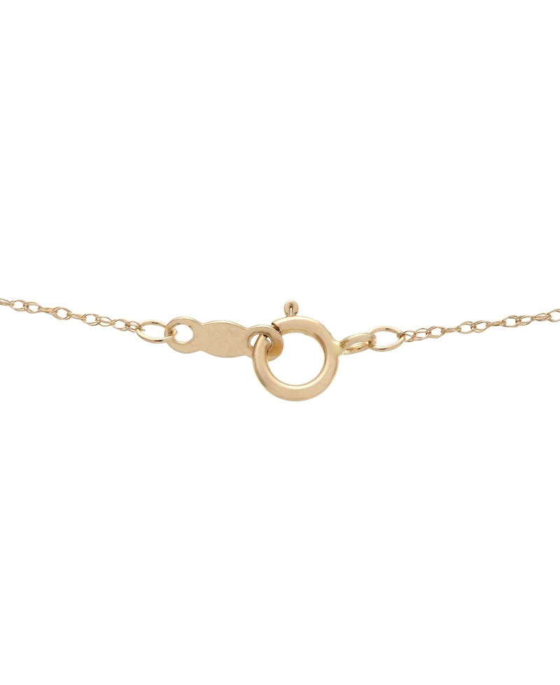 Macy's Diamond Heart Pendant Necklace (1/4 ct. t.w.) in 10k Yellow Gold
