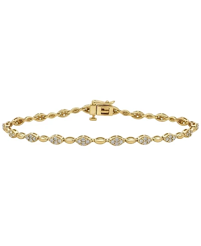 Macy's Diamond Bracelet (1 ct. t.w.) in 10k Yellow Gold