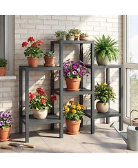 Gouun 6-Tier Modular Plastic Storage Shelf