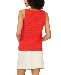 Vince Camuto Women's Cotton-Blend Pointelle Tank Top