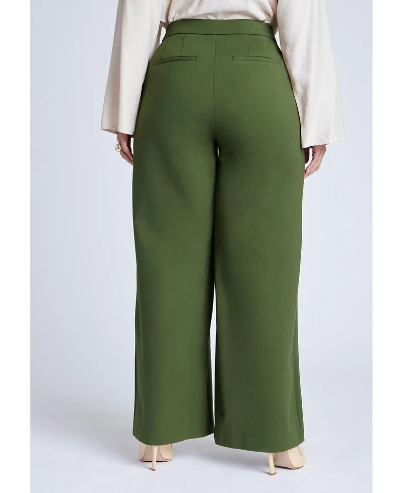 Eloquii Women's Tall The Ultimate Stretch Wide Leg Pant