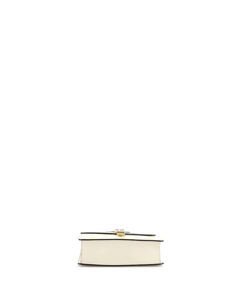 Pre-Owned Gucci Small Sylvie Shoulder Bag Printed Leather