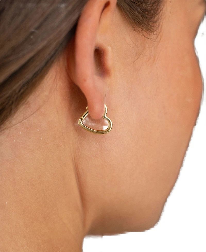 brook & york Gold-Tone Plated Minnie Heart Earrings