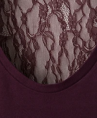 Mango Women's Lace Back Knit Top