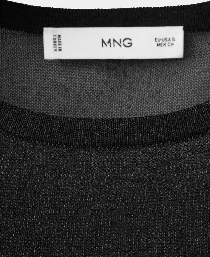 Mango Women's Polka-Dot Knitted Sweater