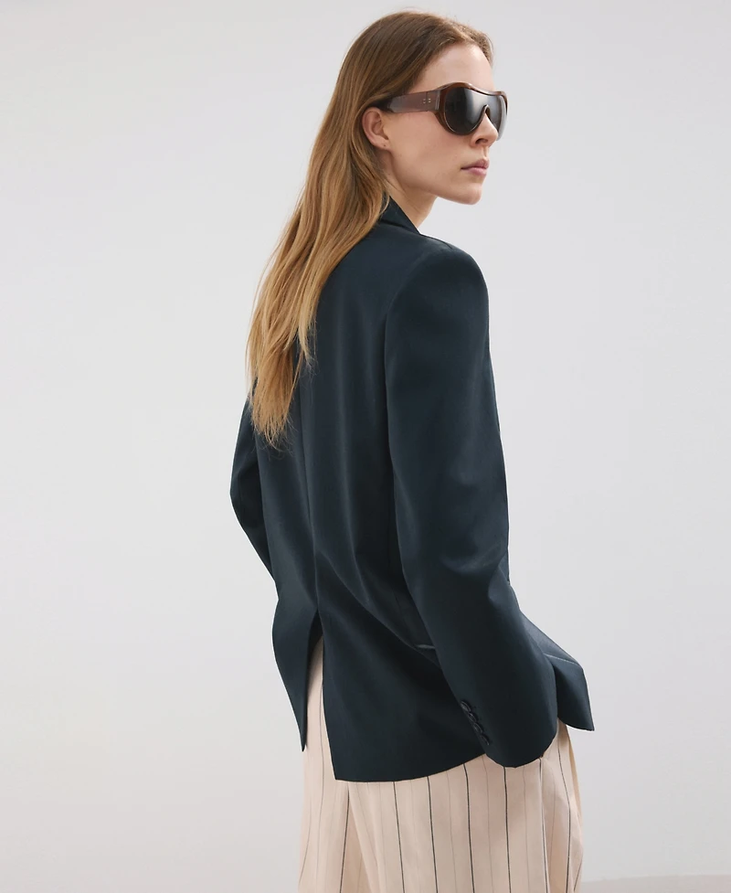 Mango Women's Flap Pockets Straight Blazer
