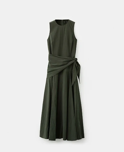 Mango Women's Scarf Detail Lyocell Dress
