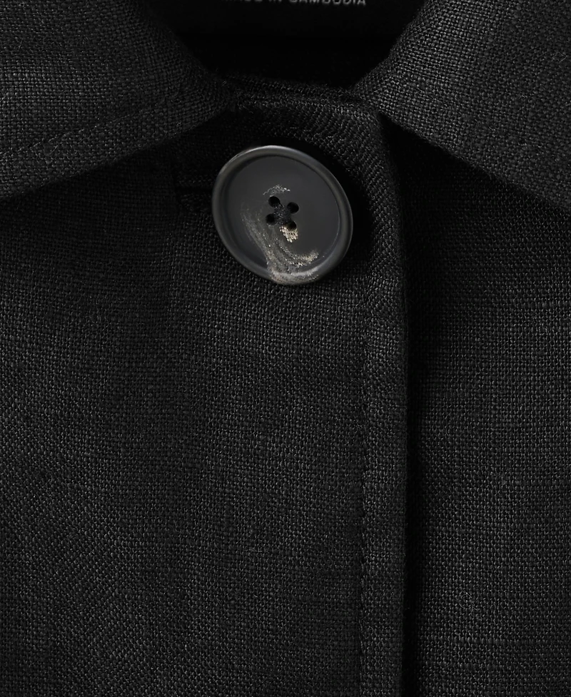 Mango Women's Belted Linen Jacket
