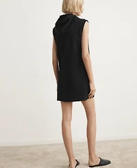 Mango Women's Hood And Zip Detail Short Nightdress