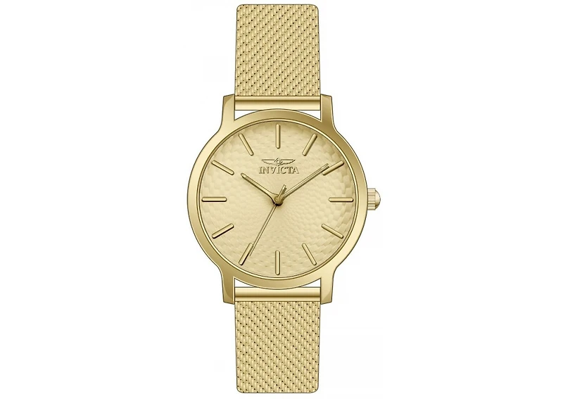 Invicta Lady's 48973 Wild Flower Quartz Gold Dial Watch