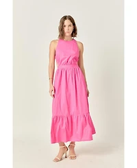 English Factory Women's Elastic Detail Sleeveless Dress