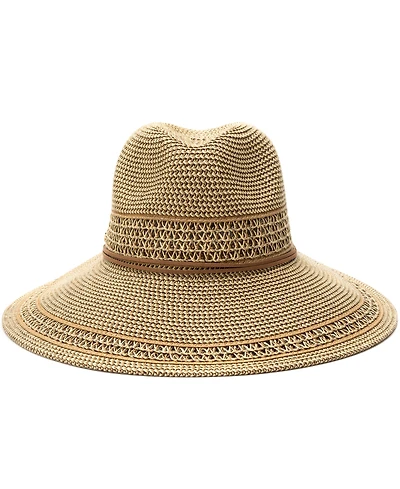 Vince Camuto Tapered Back Tweed Panama Hat