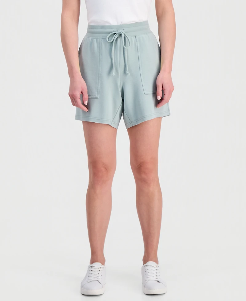 Style & Co Petite LuxLounge French Terry Knit Pull-On Shorts, Macy's Exclusive
