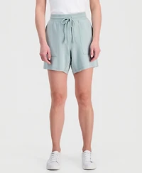 Style & Co Petite LuxLounge French Terry Knit Pull-On Shorts, Macy's Exclusive