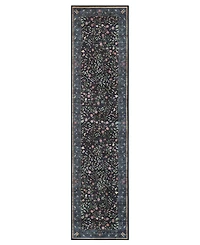 Hunter Eleanor Washable Non-Slip Printed Chenille Runner Rug