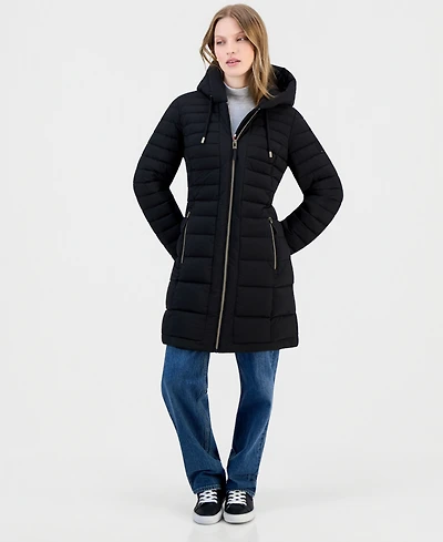 Tommy Hilfiger Women's Puffer Packable Hooded Coat