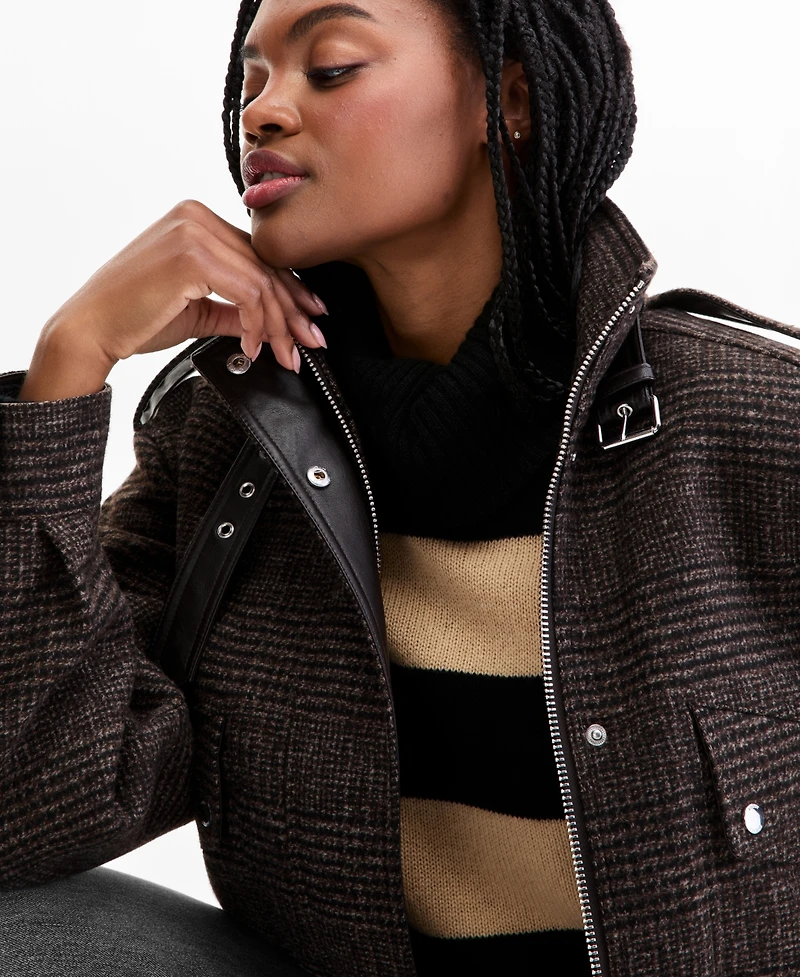 Tommy Hilfiger Women's Stand-Collar Bomber Jacket