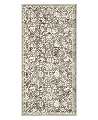 Hunter Florence Washable Non-Slip Printed Chenille Accent Rug