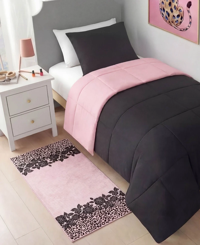 Juicy Couture Lacey Leopard Finely Soft Washable Accent Rug, 24" x 48"