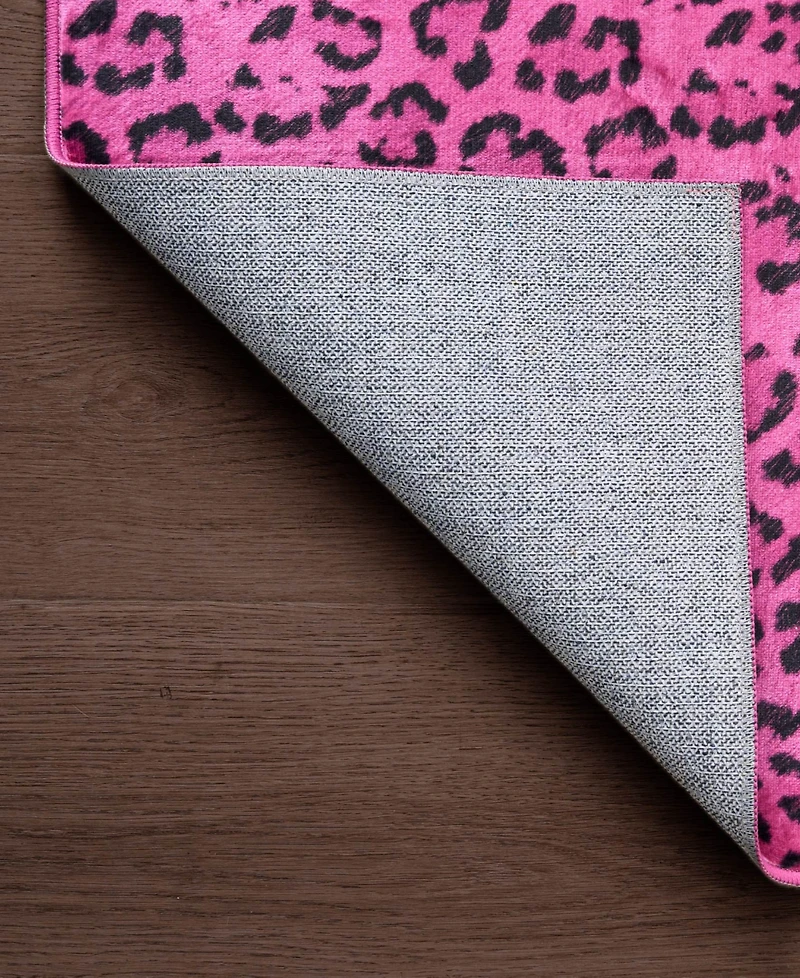 Juicy Couture Timeless Leopard Finely Soft Washable Runner Rug, 24" x 72"