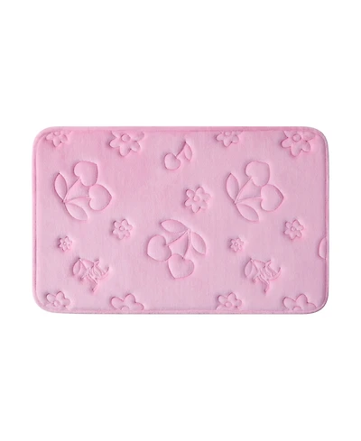 Juicy Couture Cherry Bling Quilted Memory Foam Bath Mat, 20" x 32"