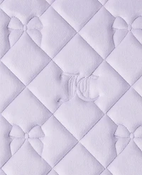 Juicy Couture Bow Lattice Orchid Quilted Memory Foam 2-Pc. Bath Mat