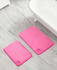 Juicy Couture Gothic Initials Quilted Memory Foam Bath 2-Pc. Mat
