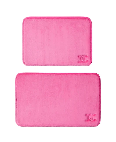 Juicy Couture Gothic Initials Quilted Memory Foam Bath 2-Pc. Mat