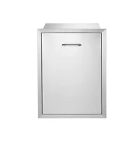 Sugift Pull Out Trash Drawer 19.7W x 26.5H in Outdoor Kitchen Stainless Steel