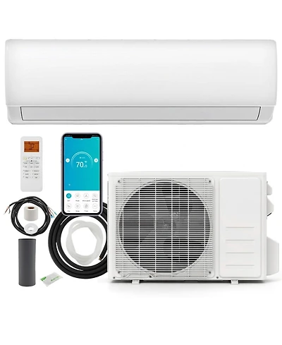 Vebreda 11500 Btu 208 230V Mini Split Air Conditioner and Heater Pump System