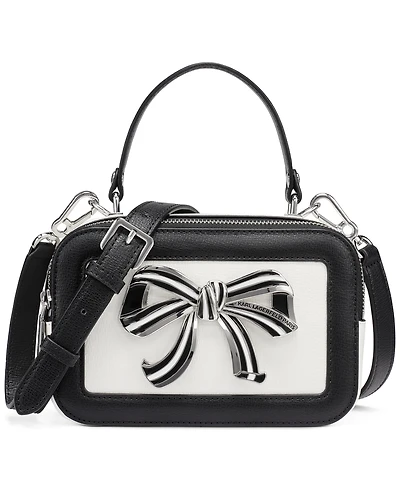 Karl Lagerfeld Paris Simone Leather Small Crossbody Handbag