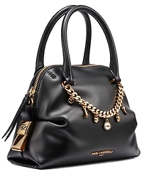 Karl Lagerfeld Paris Charlaine Leather Small Crossbody Handbag