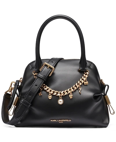 Karl Lagerfeld Paris Charlaine Leather Small Crossbody Handbag