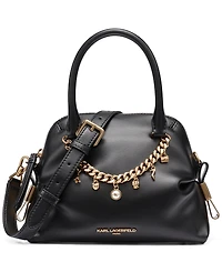 Karl Lagerfeld Paris Charlaine Leather Small Crossbody Handbag