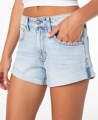 Celebrity Pink Women's Roll Cuff Pocket Detail Shorts