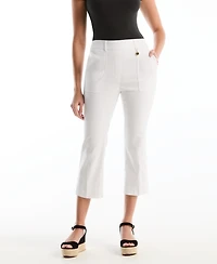 Rafaella Petite Porkchop Pocket Kick Flare Pants