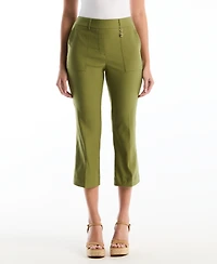 Rafaella Petite Porkchop Pocket Kick Flare Pants