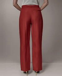 Donna Karan New York Women's Mid-Rise Straight Pants