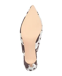 French Connection Womens Quinn Cowprint Heel