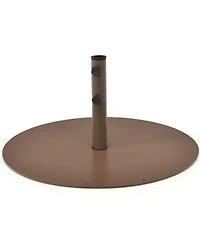 Slickblue 29.5 Inch Outdoor Steel Umbrella Base Stand for Backyard and Poolside