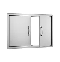 Sugift Bbq Access Door 30W x 21H in Double Outdoor Kitchen Stainless Steel
