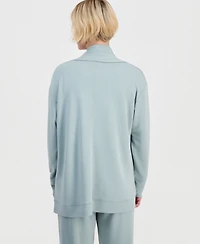 Style & Co Petite Luxsoft French Terry Fleece Cardigan